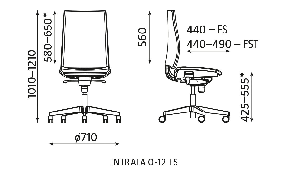 Główna galeria - Fotel obrotowy INTRATA O-12 FS (2)