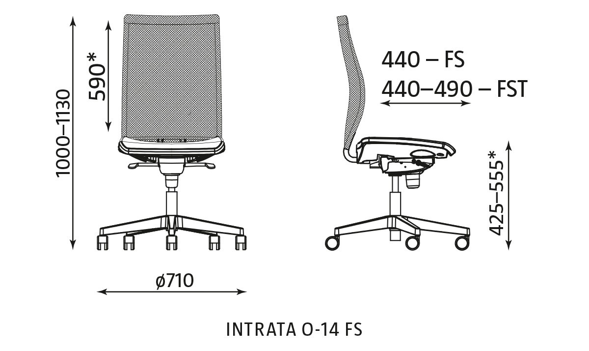 Główna galeria - Fotel obrotowy INTRATA O-14 FS (2)