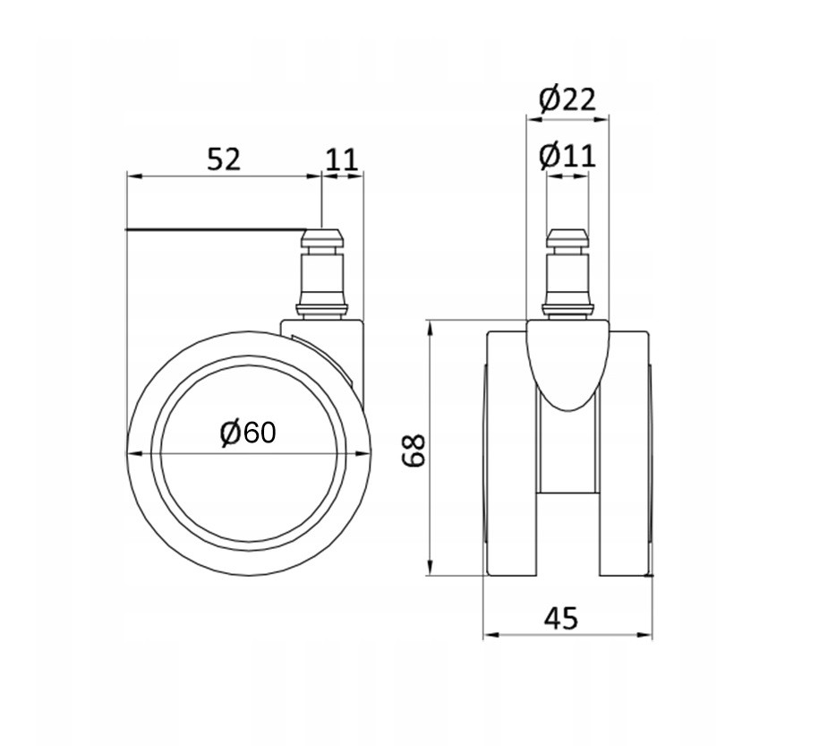 Główna galeria - Kółka do Fotela obrotowego (3)