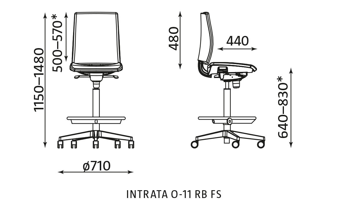 Główna galeria - Fotel obrotowy INTRATA O-11 RB FS (2)