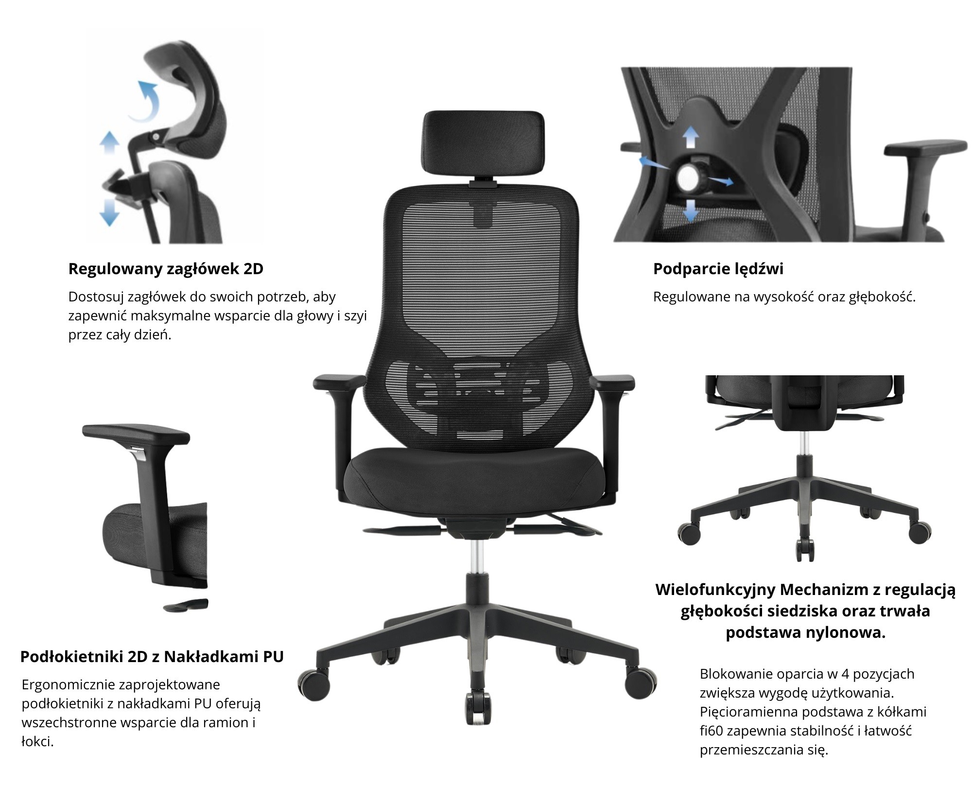 Główna galeria - Fotel obrotowy Revolux (9)