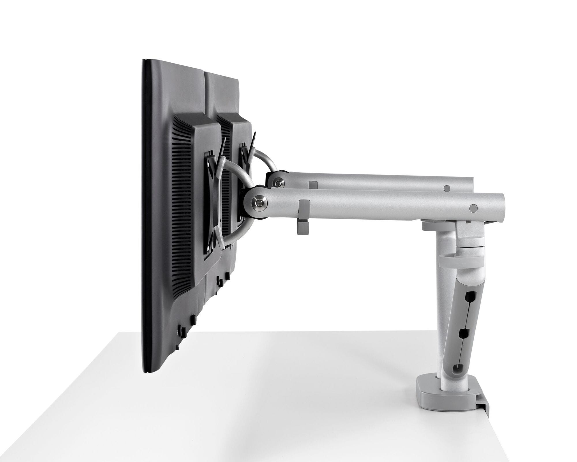 Główna galeria - Uchwyt na dwa monitory FLO firmy CBS szary (2)