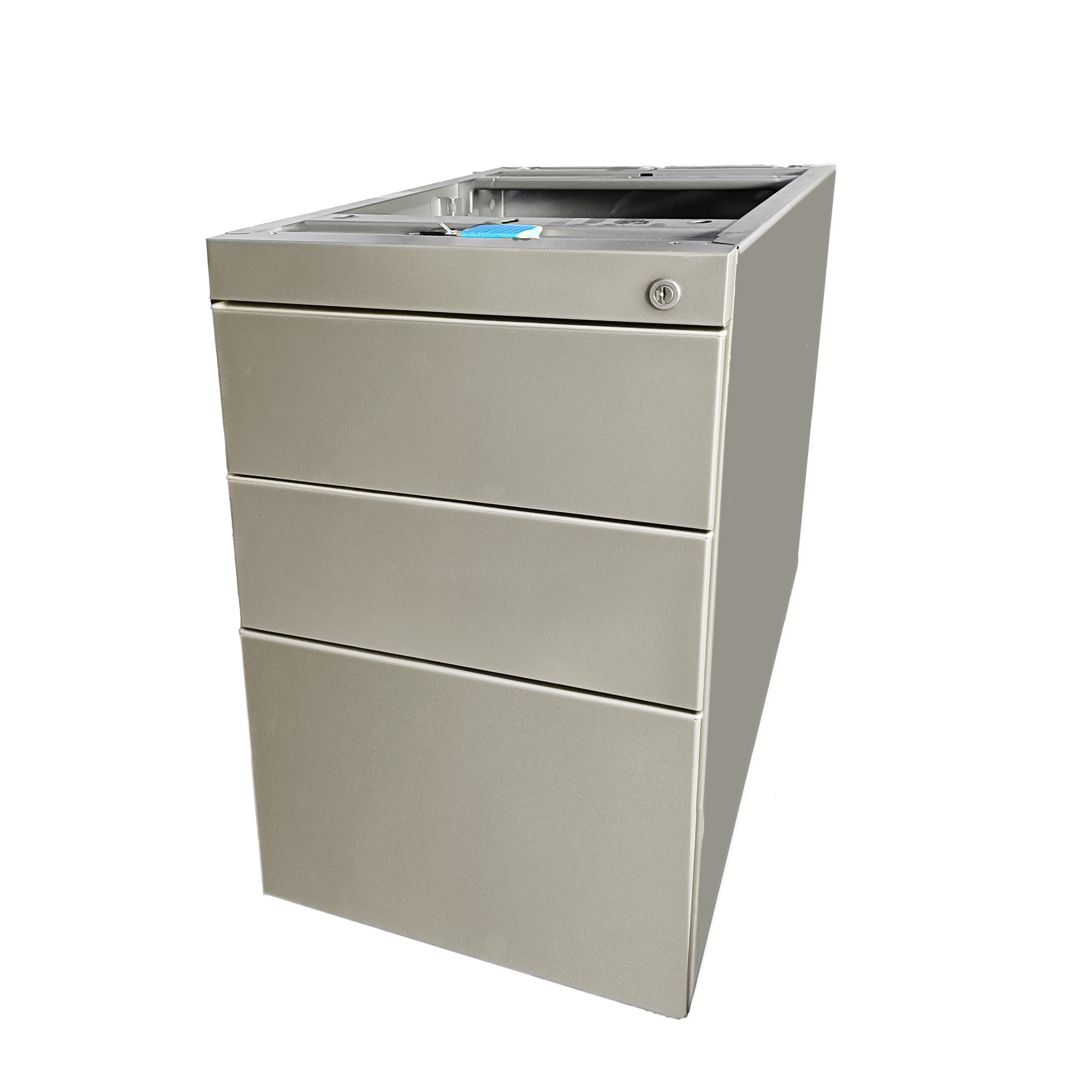 Główna galeria - Kontenerek biurowy stacjonarny duży metalowy Klea 336 piaskowy (7)