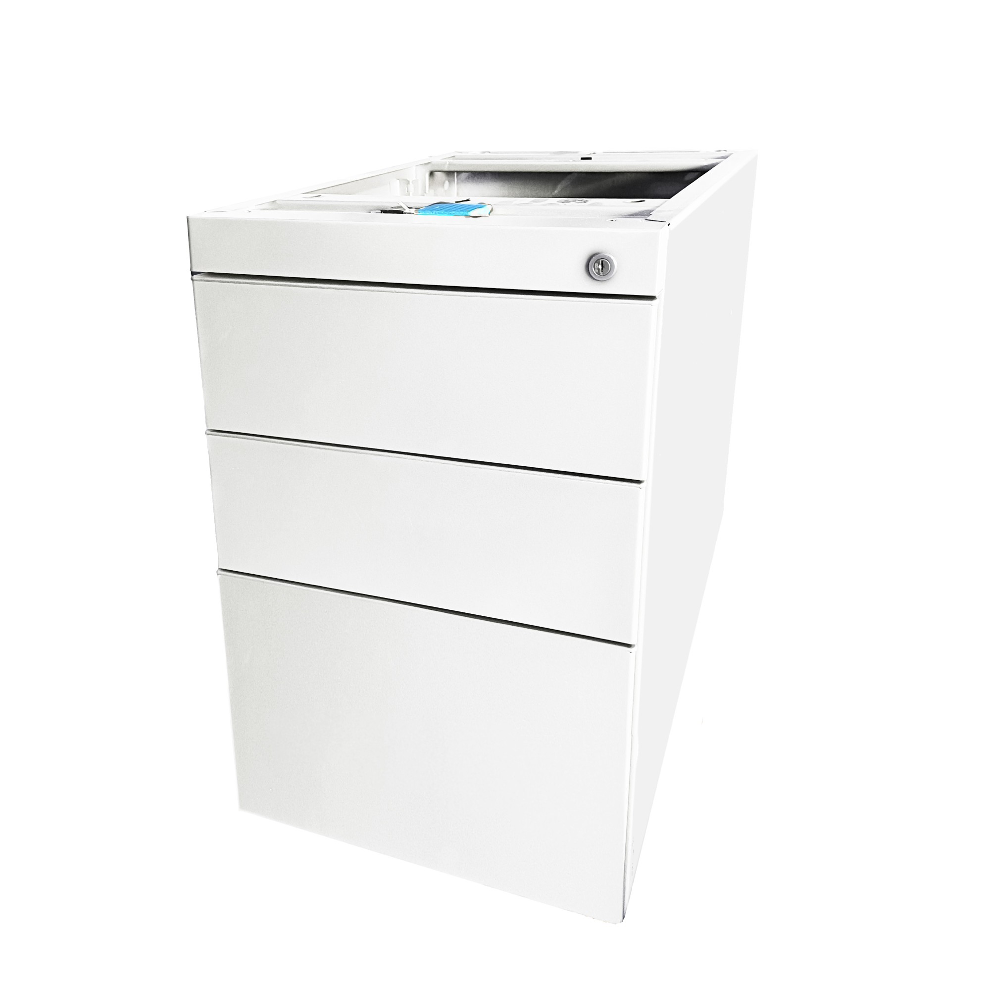 Główna galeria - Kontenerek biurowy stacjonarny duży metalowy Klea 336 biały (3)