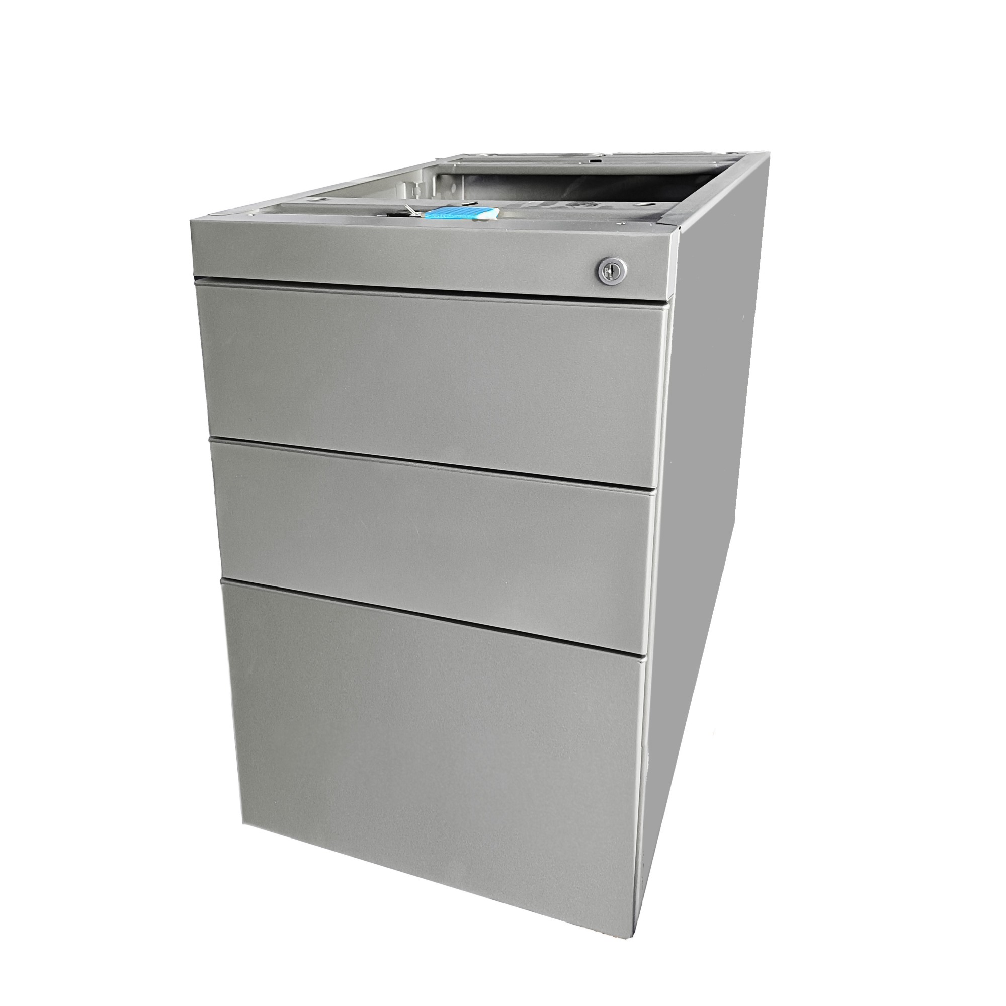 Główna galeria - Kontenerek biurowy stacjonarny duży metalowy Klea 336 szary (5)