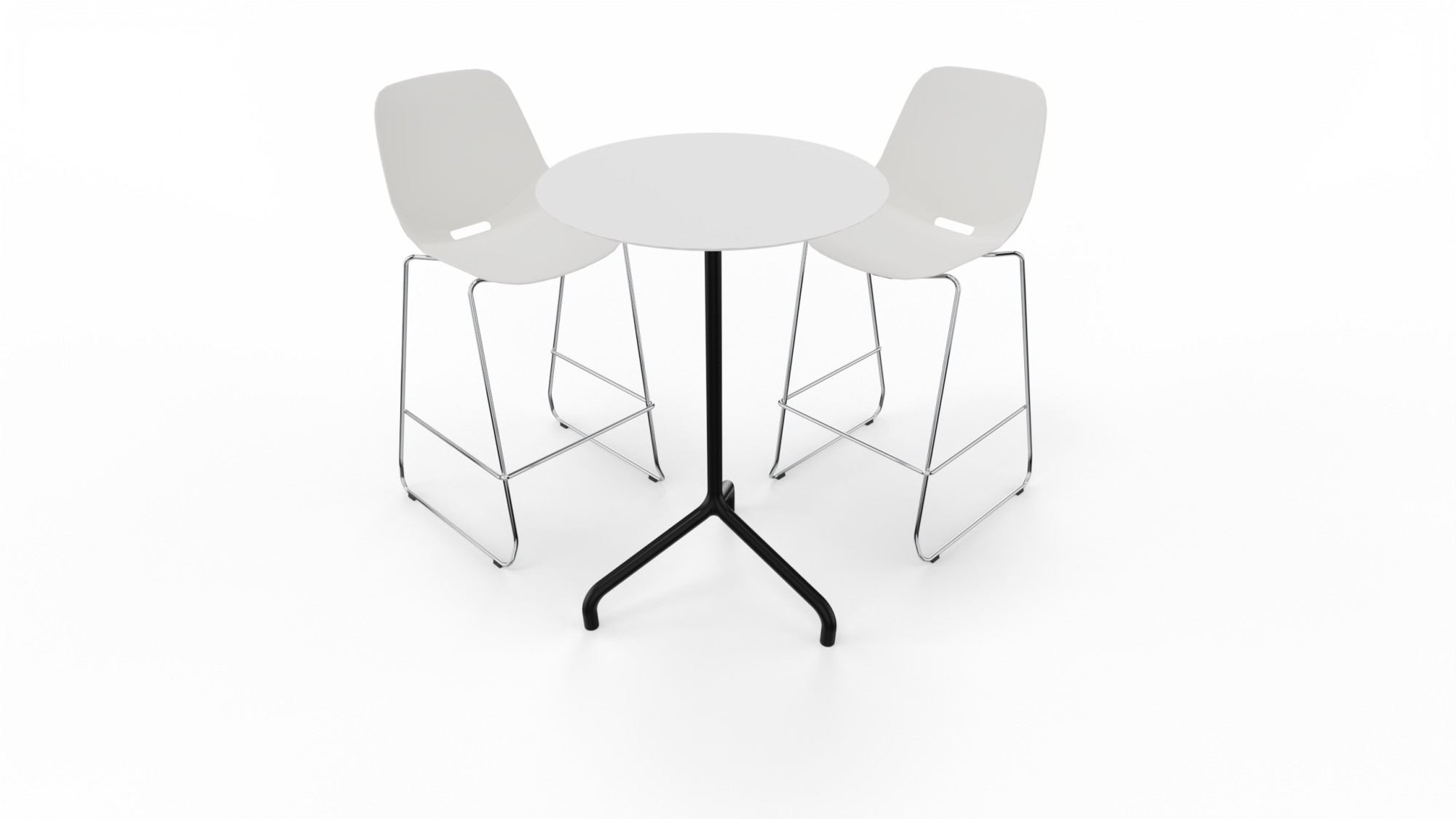 Główna galeria - Okrągły stół barowy Ribaltino Włoskiej marki URBANTIME do ogródków restauracyjnych wysoki 1065 mm (5)