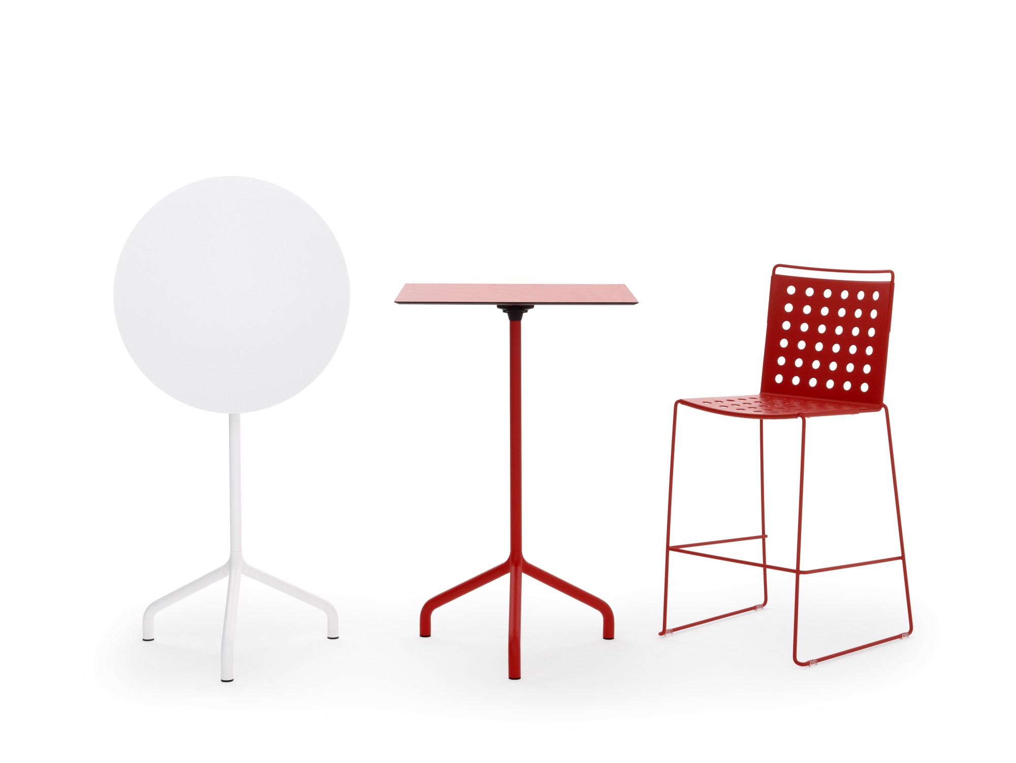 Główna galeria - Okrągły stół barowy Ribaltino Włoskiej marki URBANTIME do ogródków restauracyjnych wysoki 1065 mm (7)