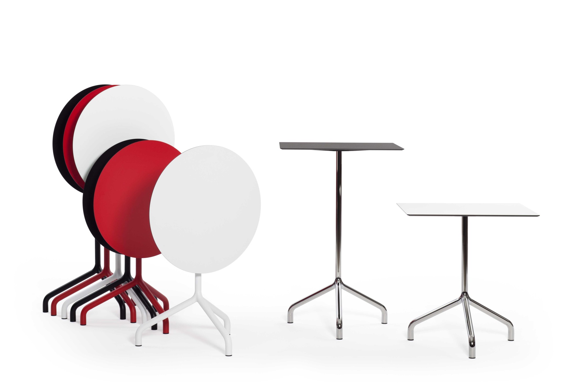 Główna galeria - Kwadratowy stół barowy Ribaltino Włoskiej marki URBANTIME do ogródków restauracyjnych wysoki 1065 mm (4)