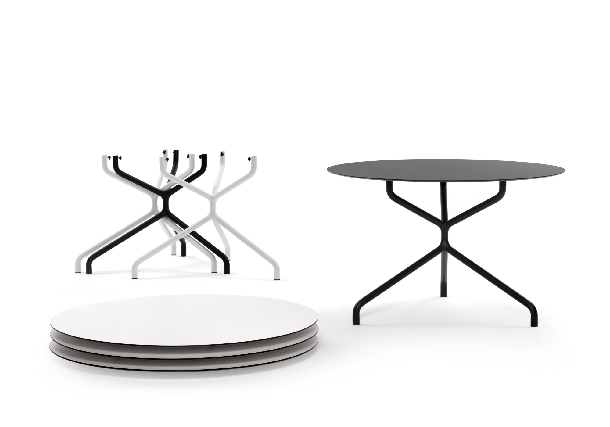 Główna galeria - Okrągły stół barowy Ribaltone Włoskiej marki URBANTIME do ogródków restauracyjnych (2)