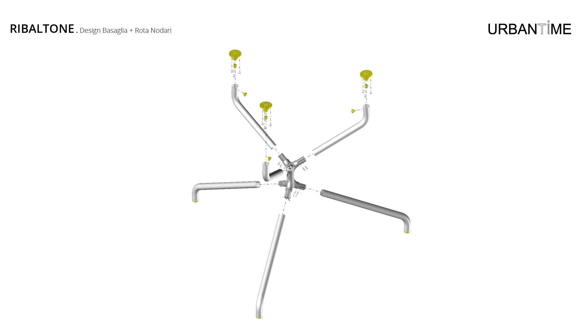 Główna galeria - Okrągły stół barowy Ribaltone Włoskiej marki URBANTIME do ogródków restauracyjnych (3)