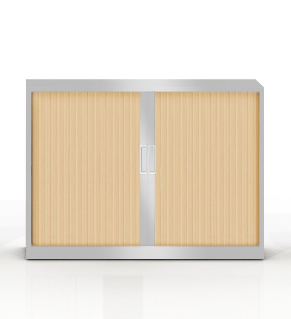 Główna galeria - Szafa metalowa żaluzjowa firmy Majencia-Nowy Styl Basycs 1020x1200 mm - Kolor Srebrny + Klon jasny (8)