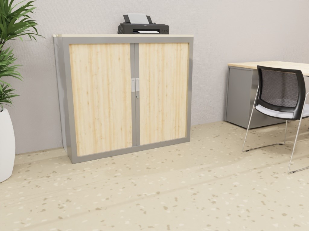 Główna galeria - Szafa metalowa żaluzjowa Basycs 1020x1000 mm - Kolor Szary (6)