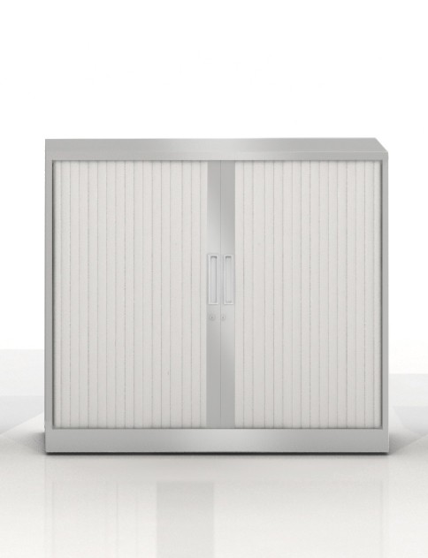 Szafa metalowa żaluzjowa Basycs 1020x1000 mm - Srebrny + Szary