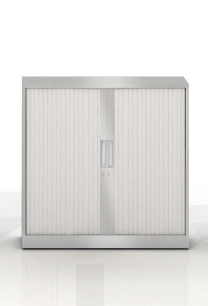 Szafa metalowa żaluzjowa firmy Majencia-Nowy Styl Basycs 1020x800 mm - Kolor Srebrny + Szary