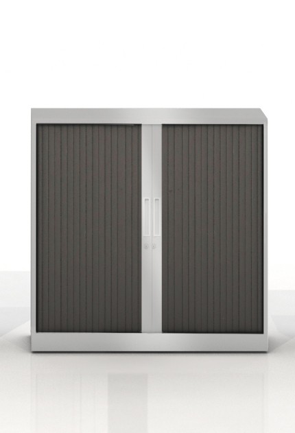 Szafa metalowa żaluzjowa firmy Majencia-Nowy Styl Basycs 1020x800 mm - Kolor Srebrny + Ciemnoszary