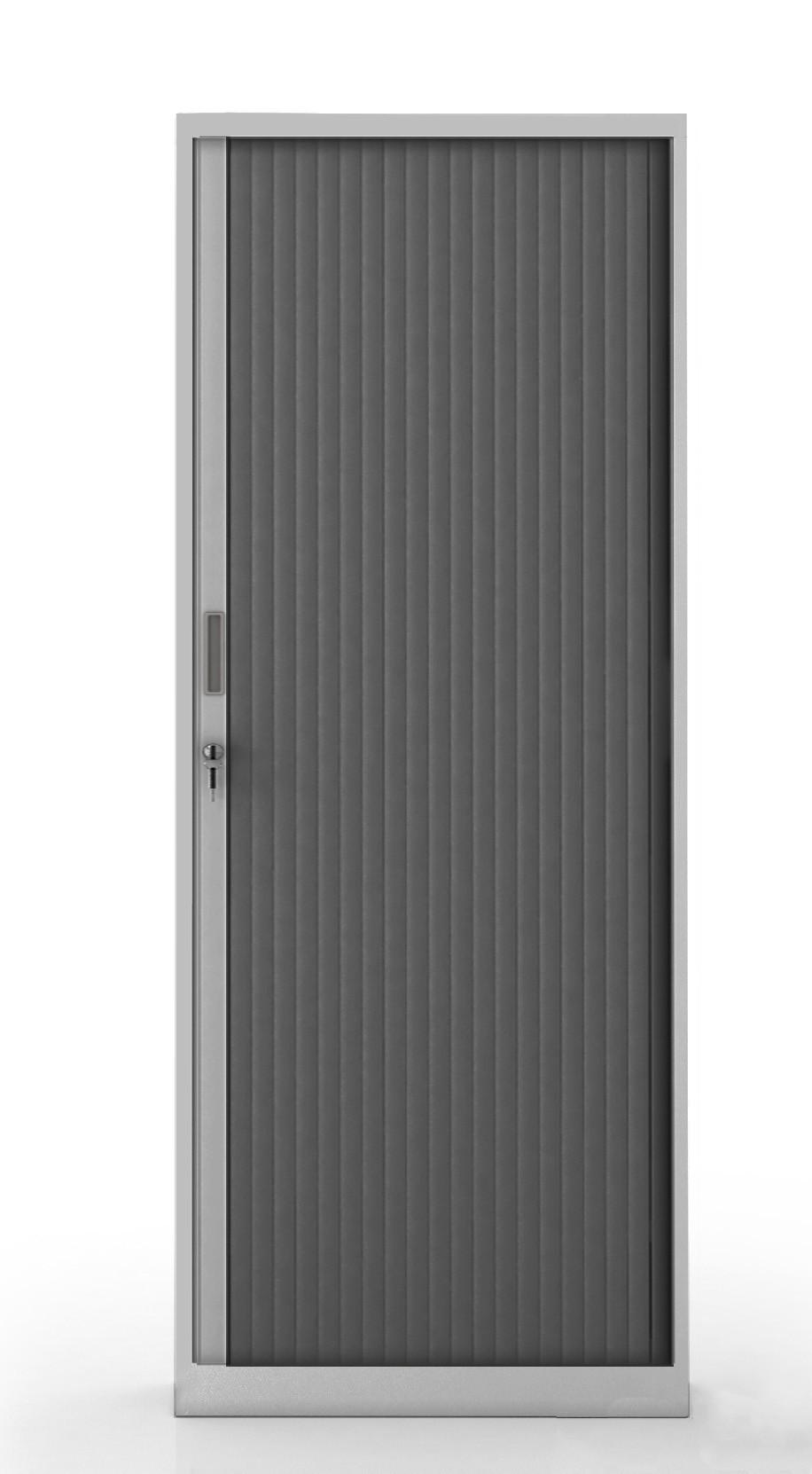 Główna galeria - Szafa metalowa żaluzjowa firmy Majencia-Nowy Styl Basycs 1980x600 mm - Kolor Srebrny + Ciemnoszary (3)