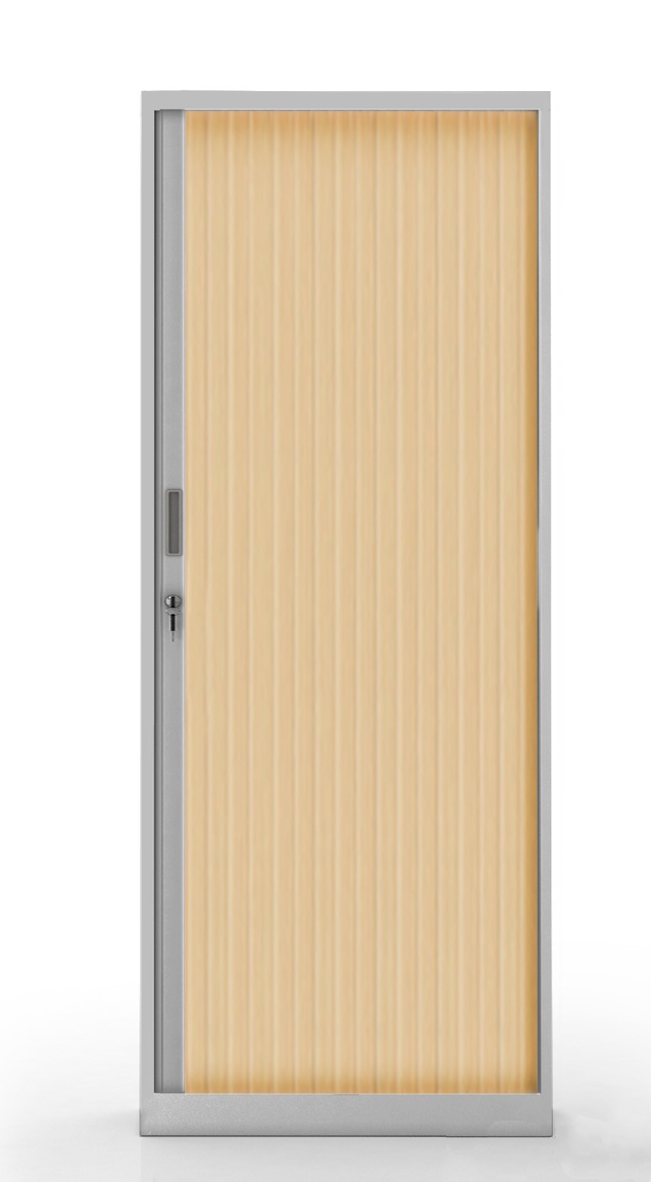 Główna galeria - Szafa metalowa żaluzjowa firmy Majencia-Nowy Styl Basycs 1980x600 mm - Kolor Srebrny + Klon jasny (4)