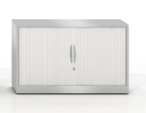 Szafa metalowa żaluzjowa Filea 740x800 mm - Kolor Srebrny + Szary