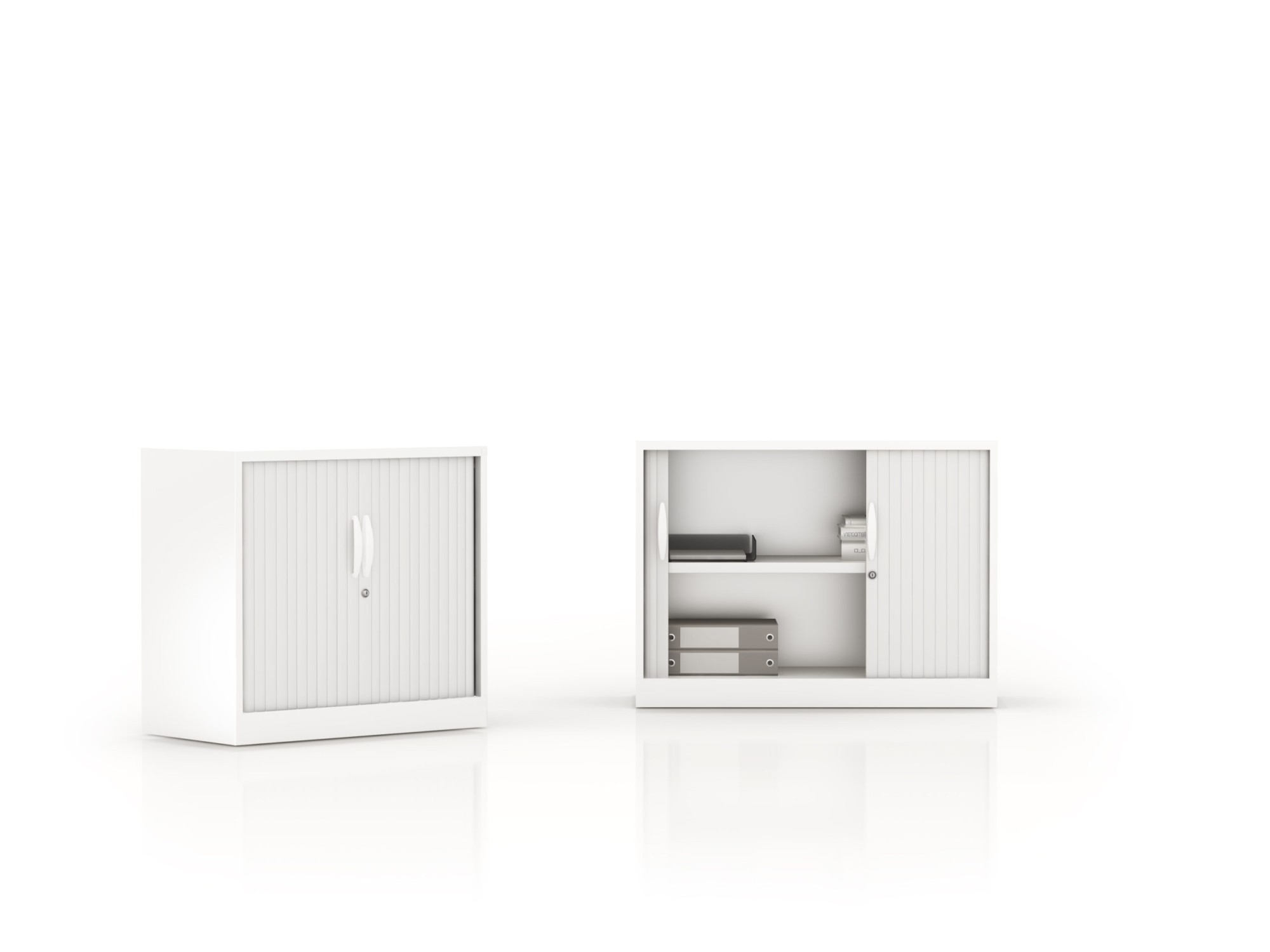 Główna galeria - Szafa metalowa żaluzjowa Filea 740x800 mm - Kolor Biały (2)