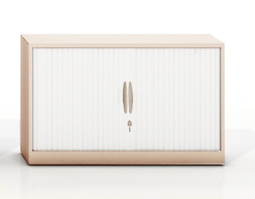 Szafa metalowa żaluzjowa Filea 740x800 mm - Kolor Beż + Biały