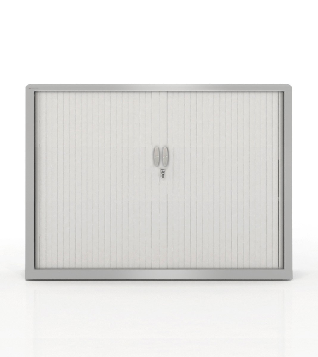 Szafa metalowa żaluzjowa firmy Majencia-Nowy Styl Filea 1020x1200 mm - Kolor Srebrny + Szary