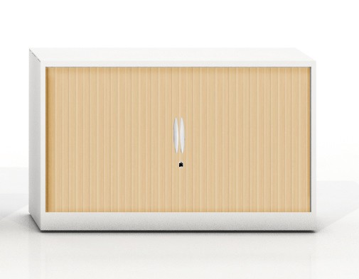 Szafa metalowa żaluzjowa Filea 700x800 mm - Kolor Biały + Klon jasny