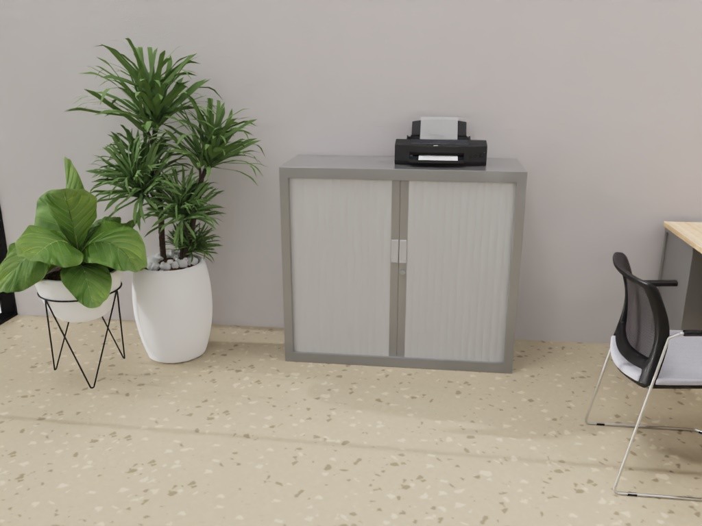 Główna galeria - Szafa metalowa żaluzjowa firmy Majencia-Nowy STYL Basycs 700x1200 mm - Kolor Srebny + Szary (4)