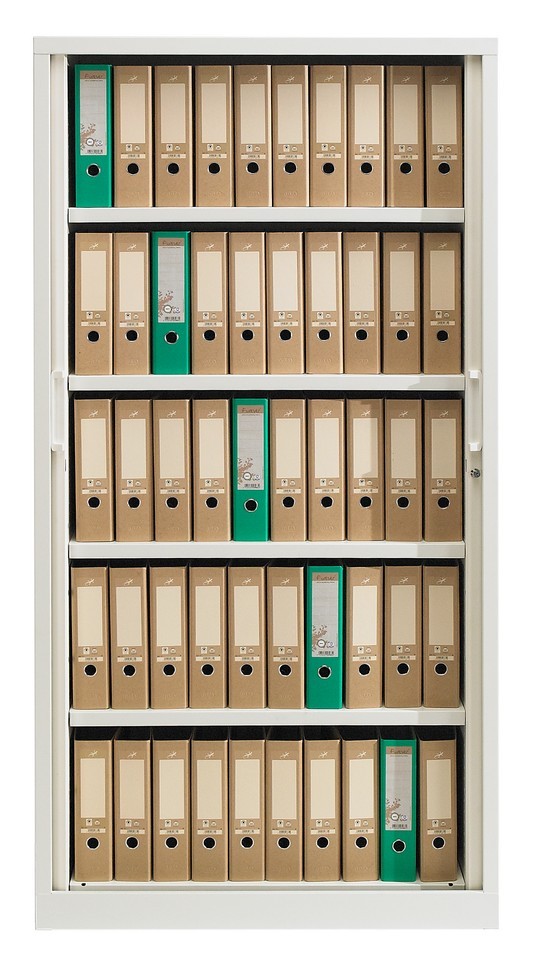 Główna galeria - Szafa metalowa żaluzjowa firmy Majencia-Nowy Styl Ecozen 1980x1200 mm - Kolor Ciemnoszary (2)