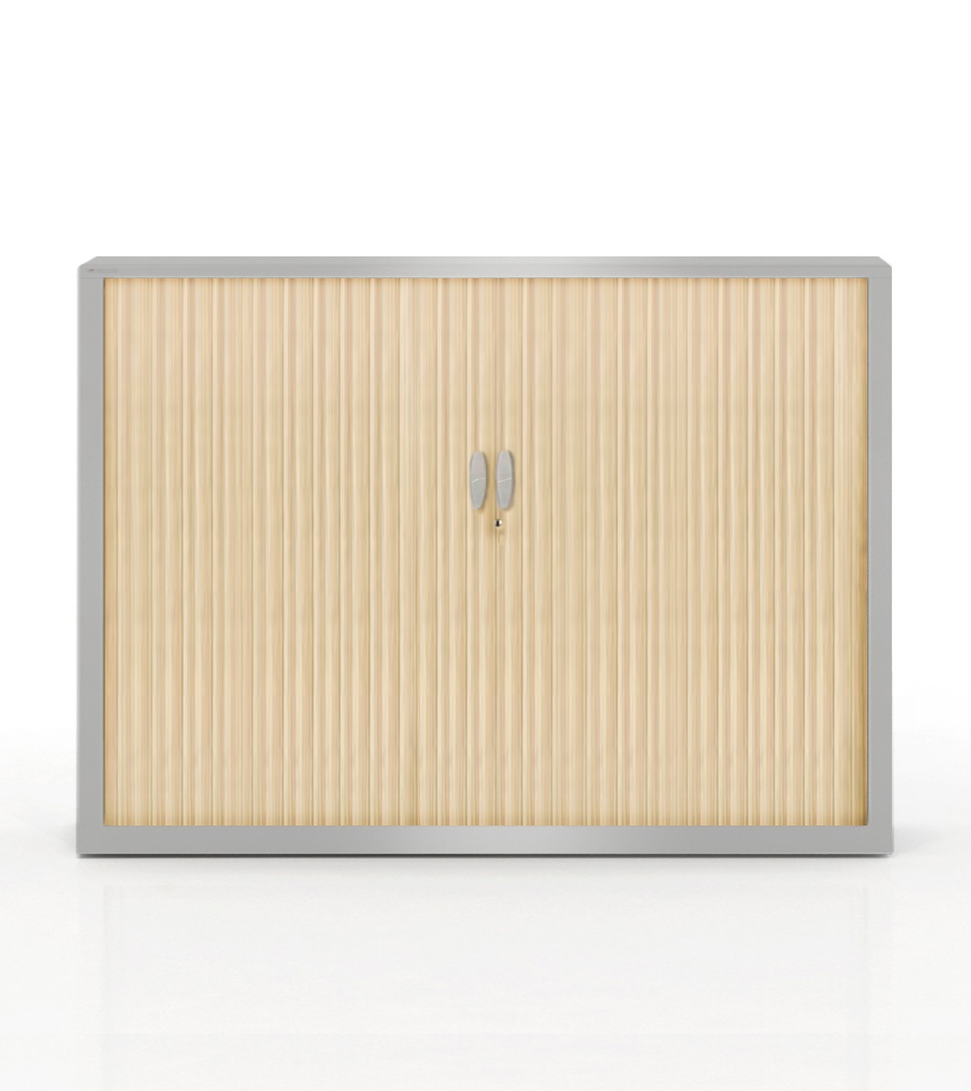 Główna galeria - Szafa metalowa żaluzjowa firmy Majencia-Nowy Styl Ecozen 1020x1200 mm - Kolor Srebrny + Dąb (2)