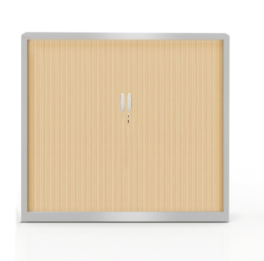 Główna galeria - Szafa metalowa żaluzjowa firmy Majencia-Nowy Styl Ecozen 1020x800 mm - Kolor Srebrny + Klon jasny (2)