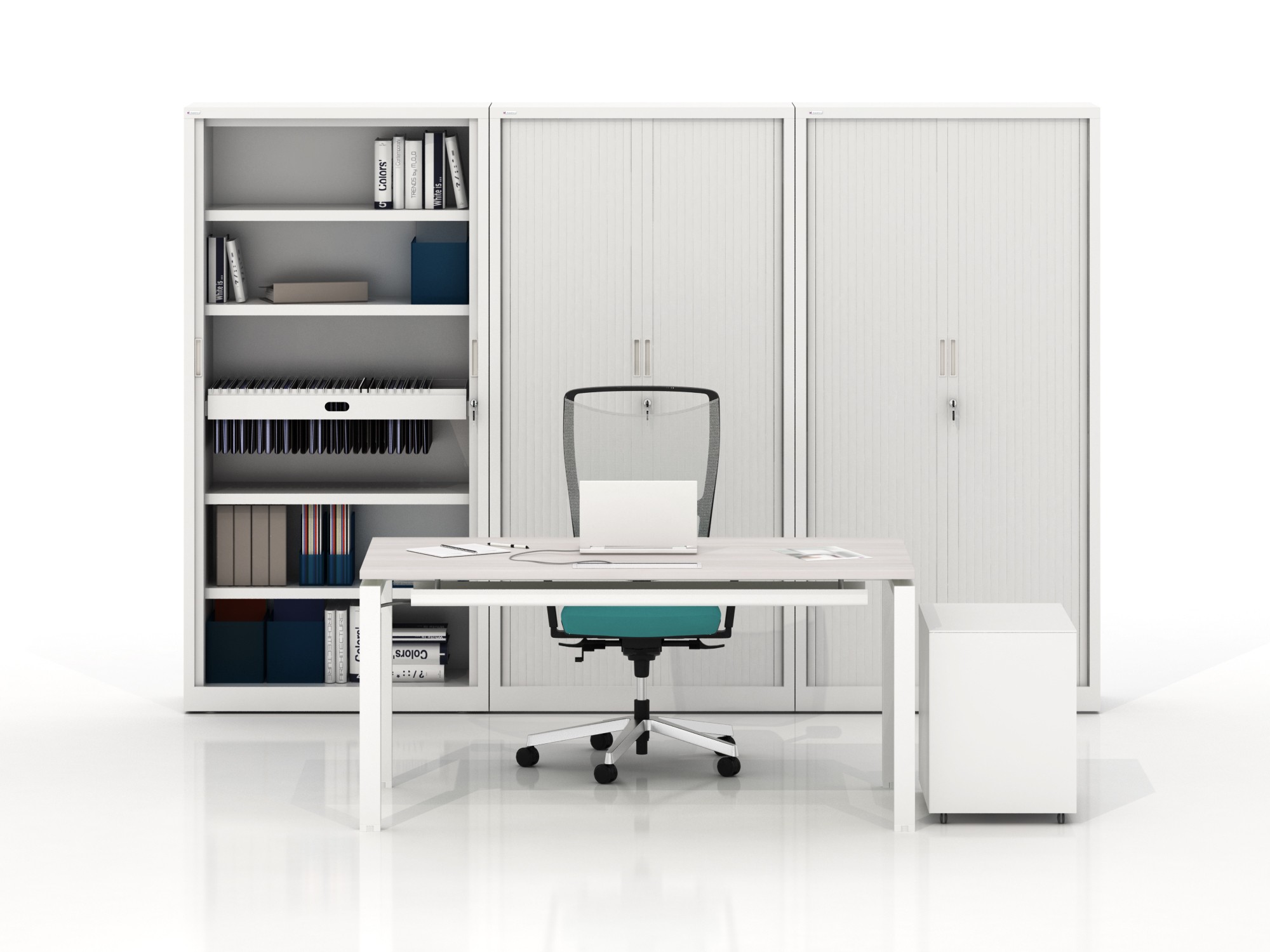 Główna galeria - Szafa metalowa żaluzjowa firmy Majencia-Nowy Styl Ecozen 1020x1200 mm - Kolor Szary (7)