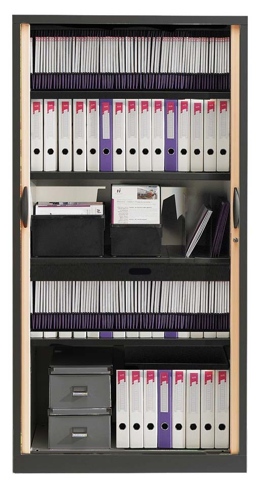 Główna galeria - Szafa metalowa żaluzjowa firmy Majencia-Nowy Styl Ecozen 1980x1000 mm - Kolor Szary (5)