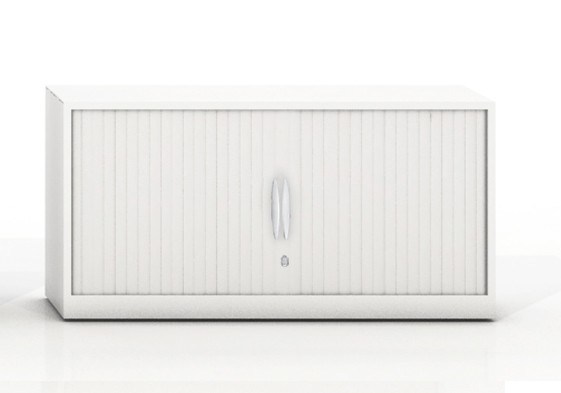 Szafa - nadstawka - metalowa żaluzjowa firmy Majencia-Nowy Styl Filea 500x1000 mm - Kolor Biały