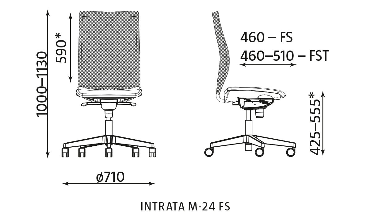 Główna galeria - Fotel obrotowy INTRATA M-24 FS (5)