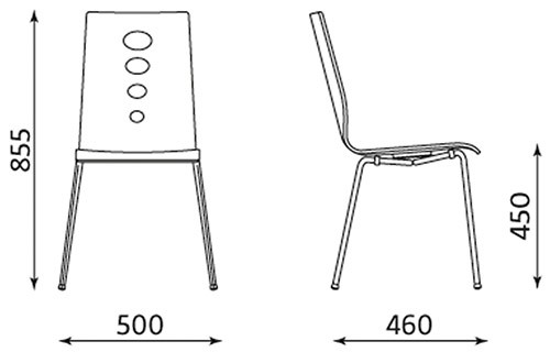 Krzesło kawiarniane LANTANA