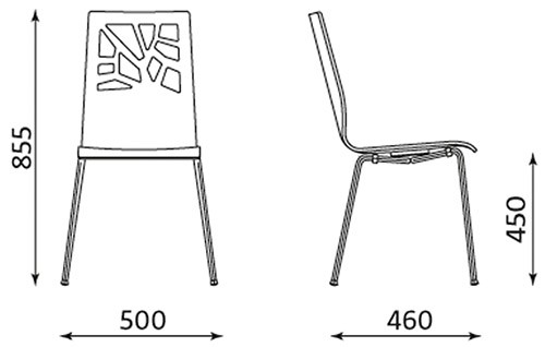 Krzesło kawiarniane VERBENA