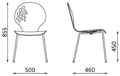 Krzesło kawiarniane LAKKA