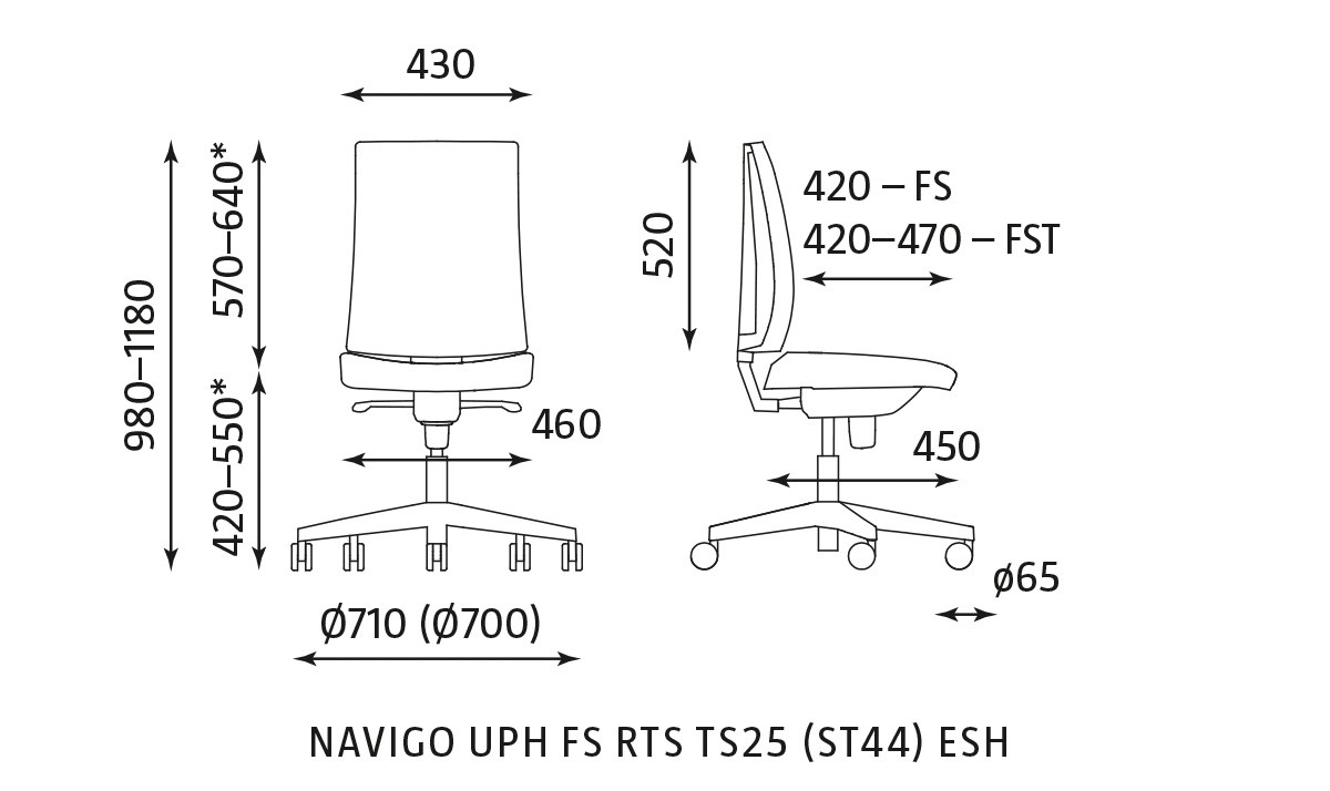 Navigo KRZESŁO BIUROWE OBROTOWE UPH