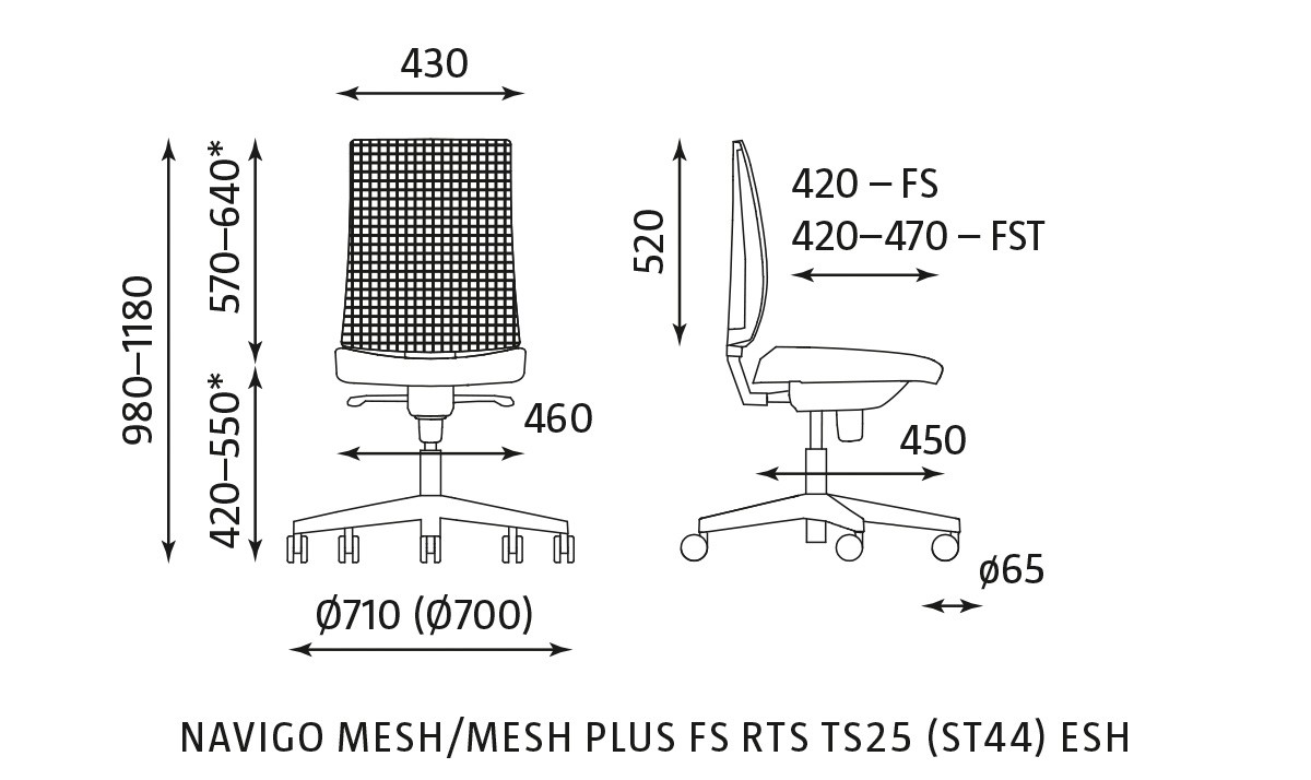 Główna galeria - Navigo KRZESŁO BIUROWE OBROTOWE MESH PLUS (10)