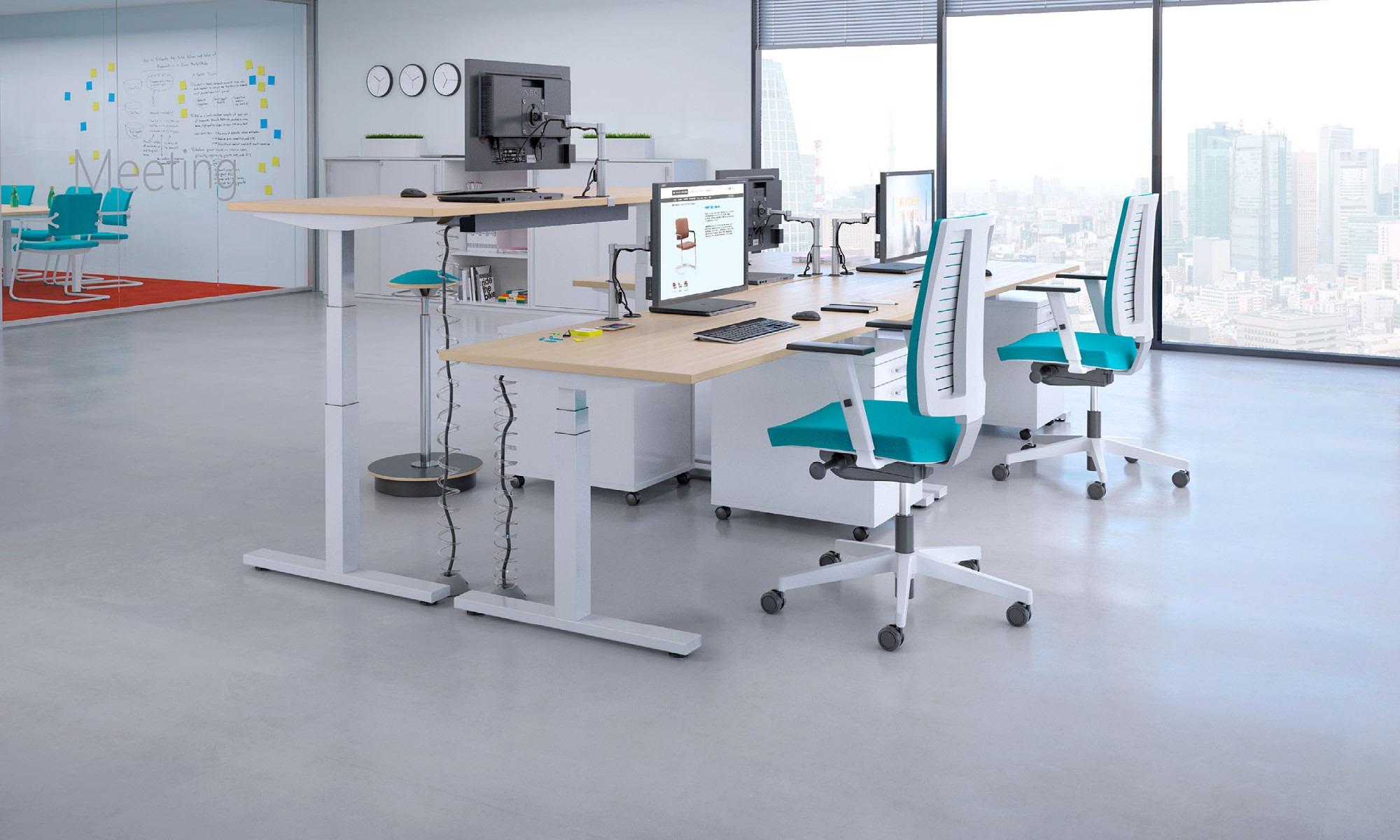 Główna galeria - Navigo KRZESŁO BIUROWE OBROTOWE MESH PLUS (13)