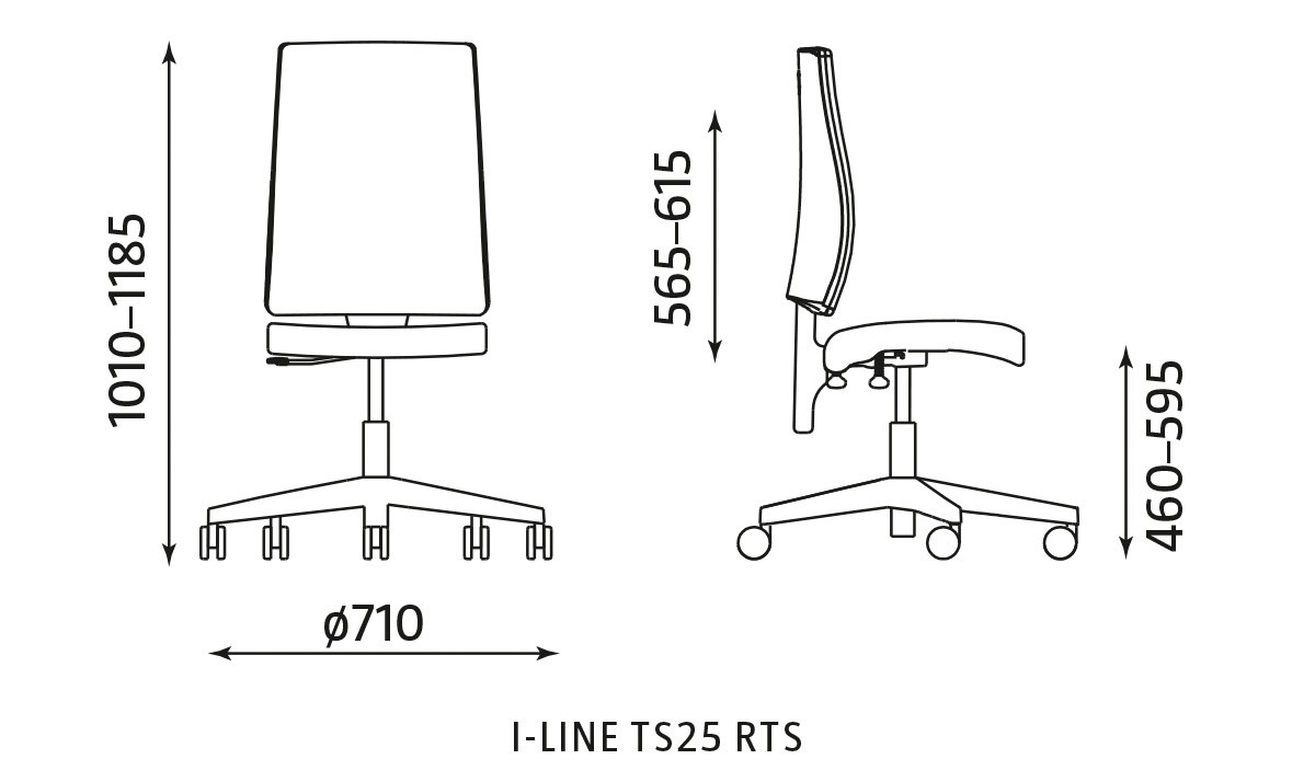 Główna galeria - Krzesło pracownicze I-LINE TS25 RTS (3)