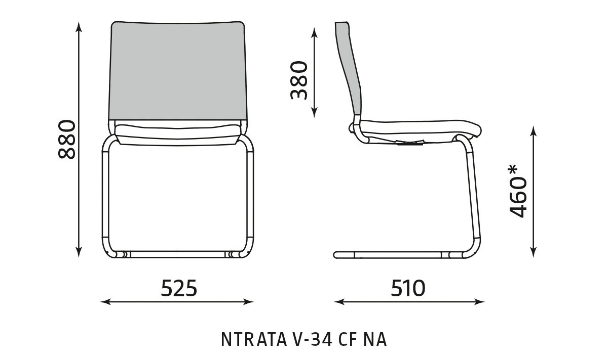 Główna galeria - Krzesło konferencyjne INTRATA V-34-CFBL-NA (4)