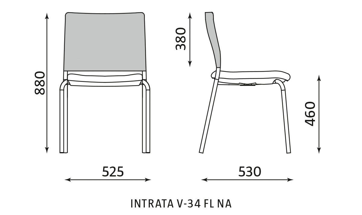 Główna galeria - Krzesło konferencyjne INTRATA V-34 FLBL-NA (3)