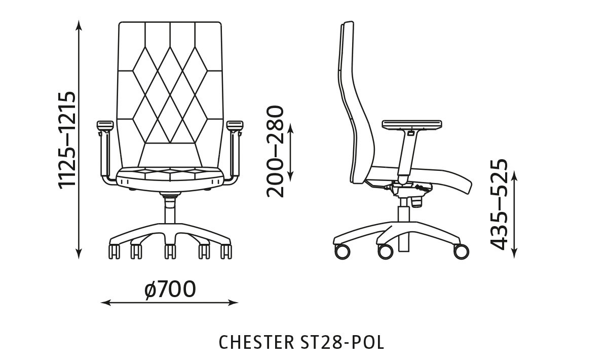 Główna galeria - Fotel obrotowy CHESTER ST28-POL (2)