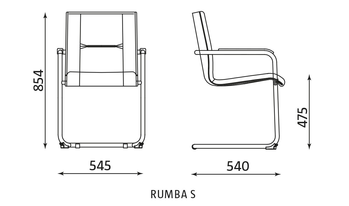 Główna galeria - Krzesło konferencyjne RUMBA S CR (2)