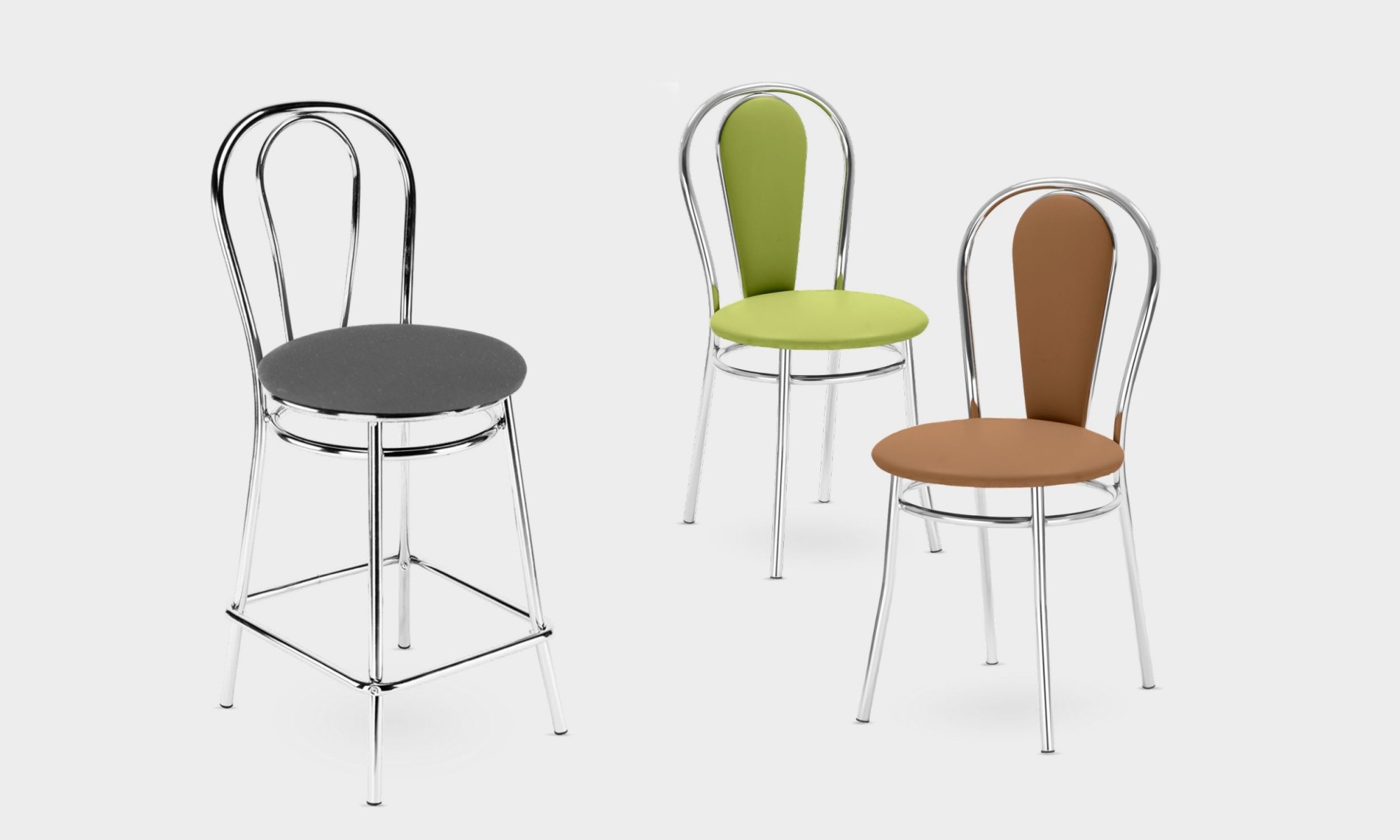 Główna galeria - Stołek barowy TULIPAN HOCKER CR/RAL (5)