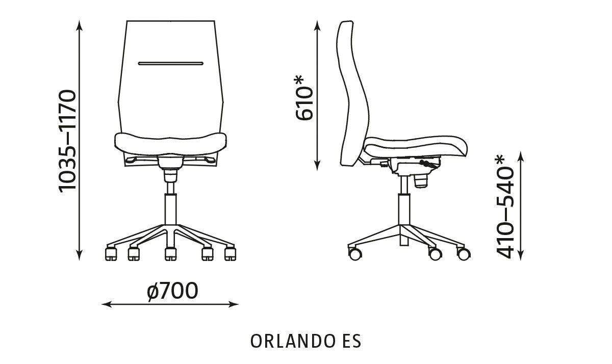 Główna galeria - Krzesło pracownicze ORLANDO ES (2)