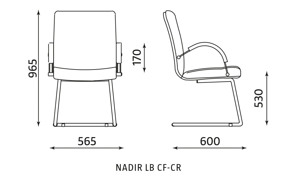 Główna galeria - Fotel stacjonarny NADIR LB CF-CR (2)