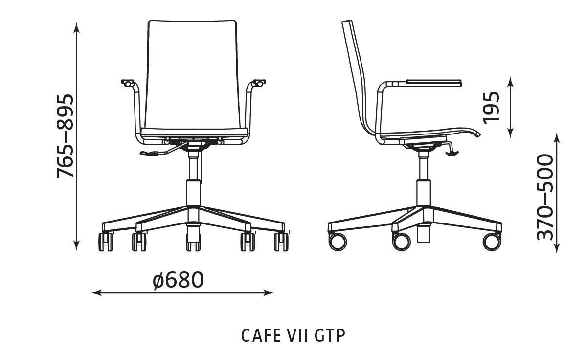 Krzesło sklejkowe CAFE VII GTP